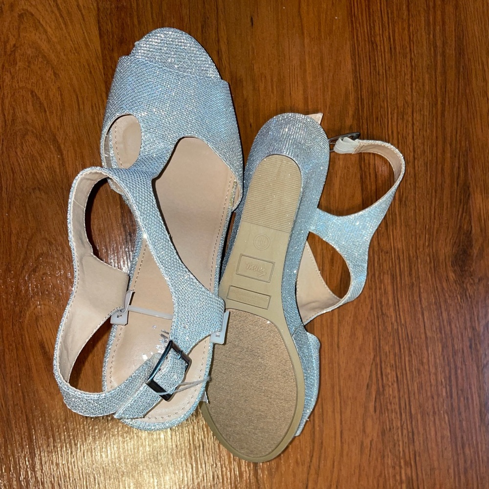 Sparkle/Glitter Wedges Size 11
